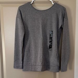 Gray Long Sleeve Top